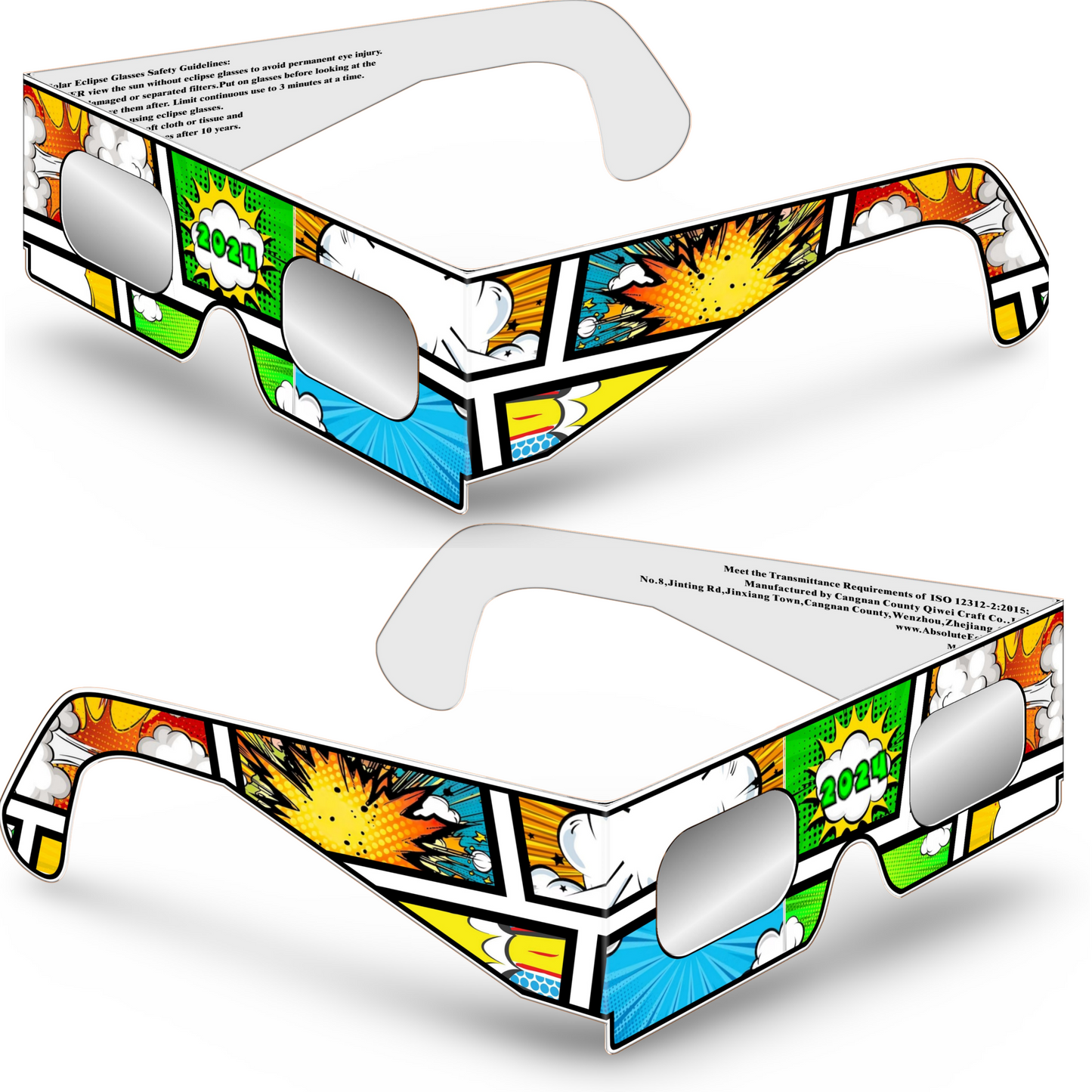 Solar Eclipse Glasses - Comic