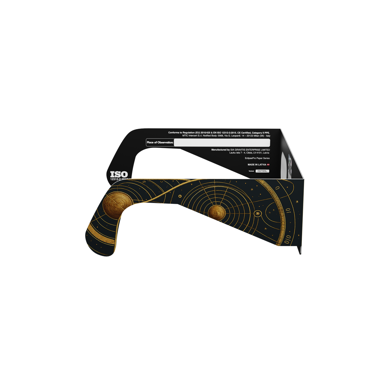 Astral Solar Eclipse Paper Glasses
