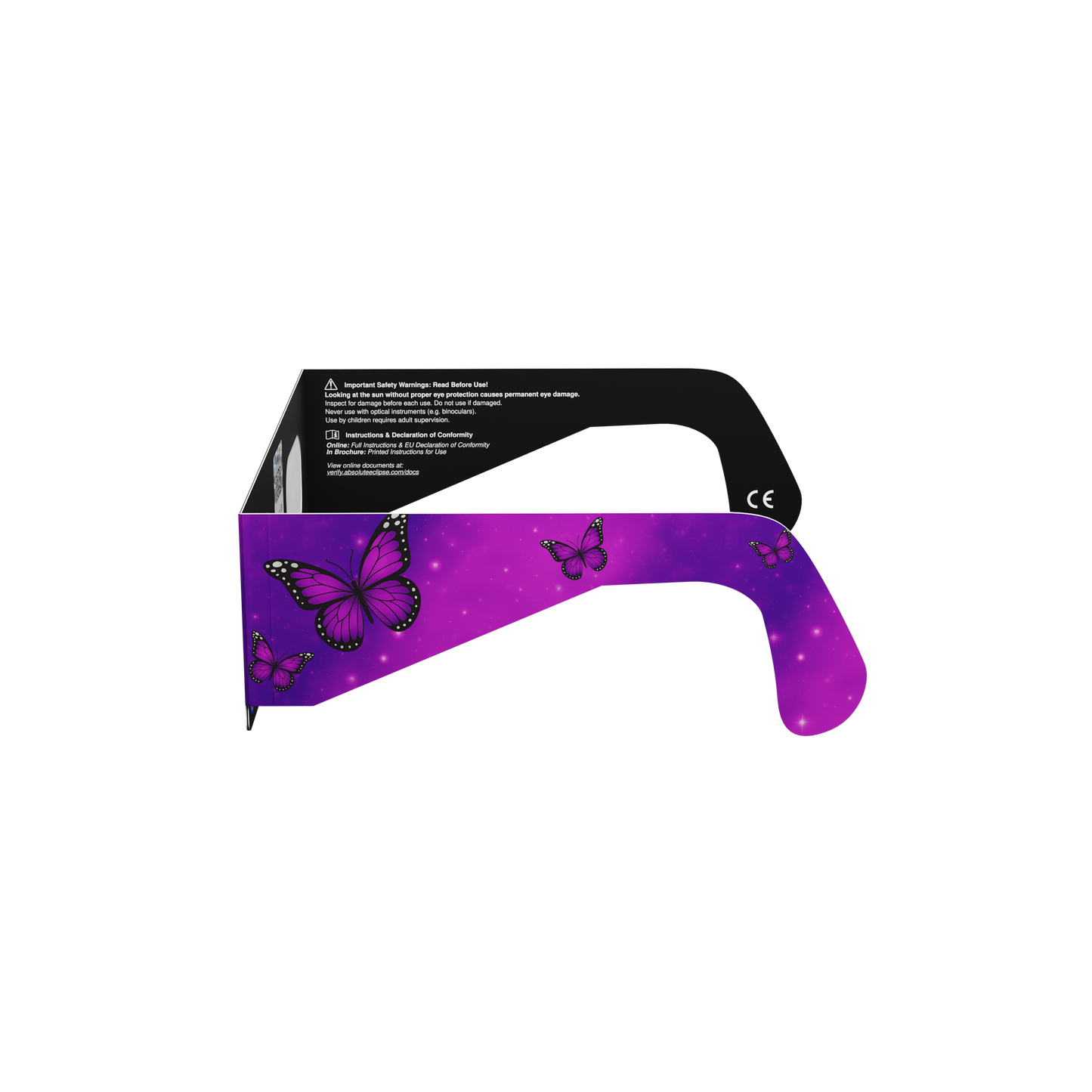 Butterflies Solar Eclipse Paper Glasses