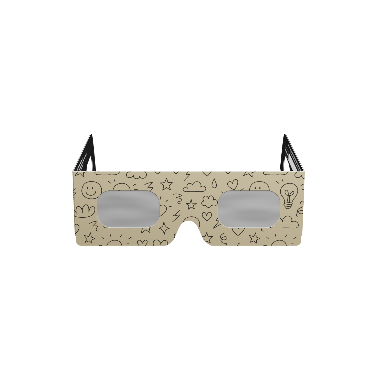 Doodle Solar Eclipse Paper Glasses
