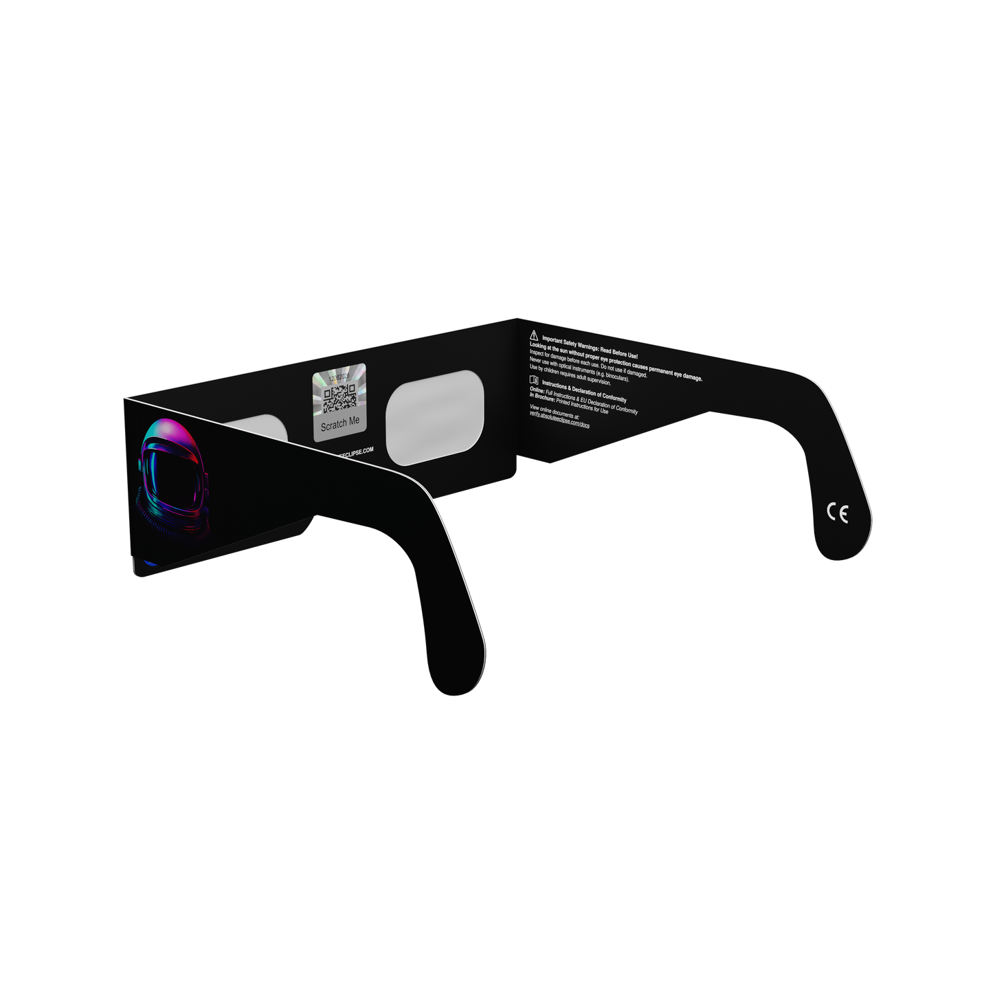 Helmet Solar Eclipse Paper Glasses