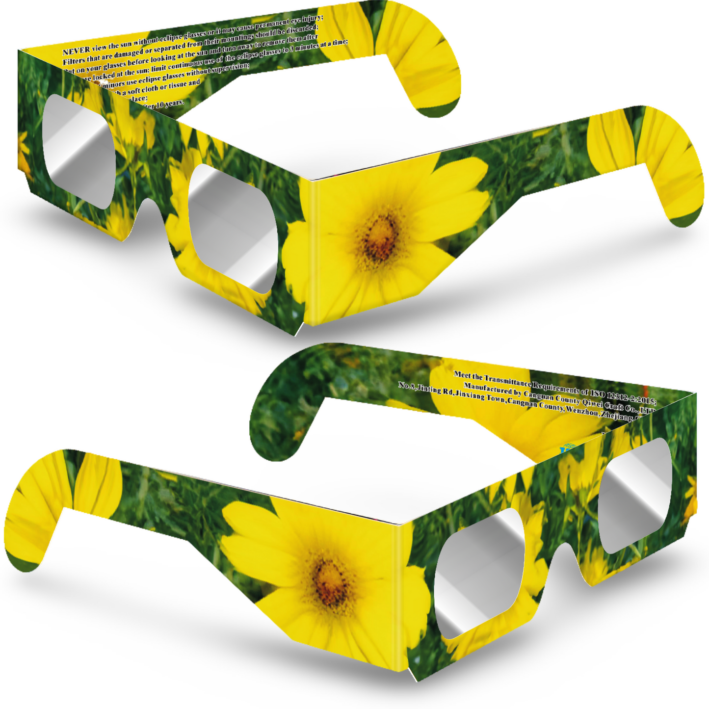 Solar Eclipse Glasses - Flower