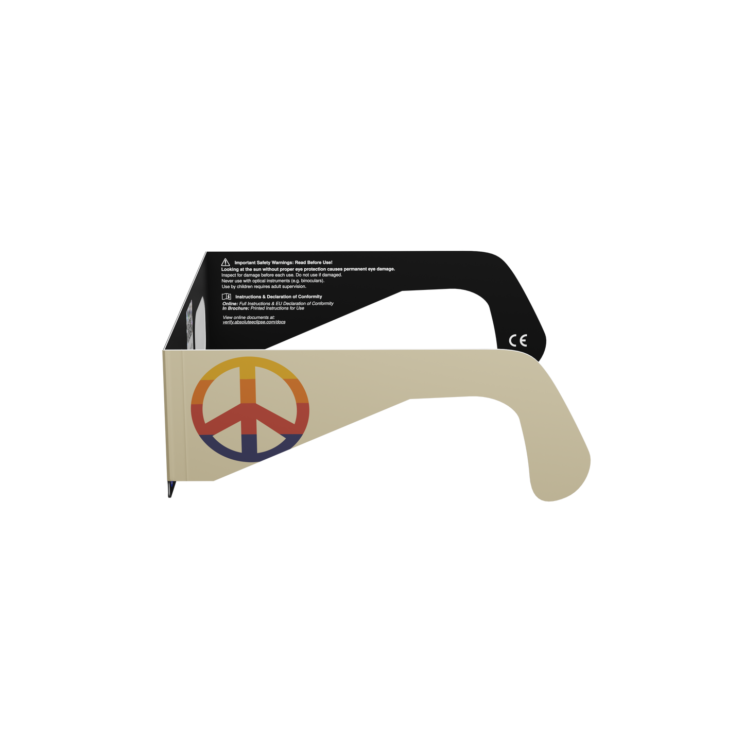 Peace Solar Eclipse Paper Glasses