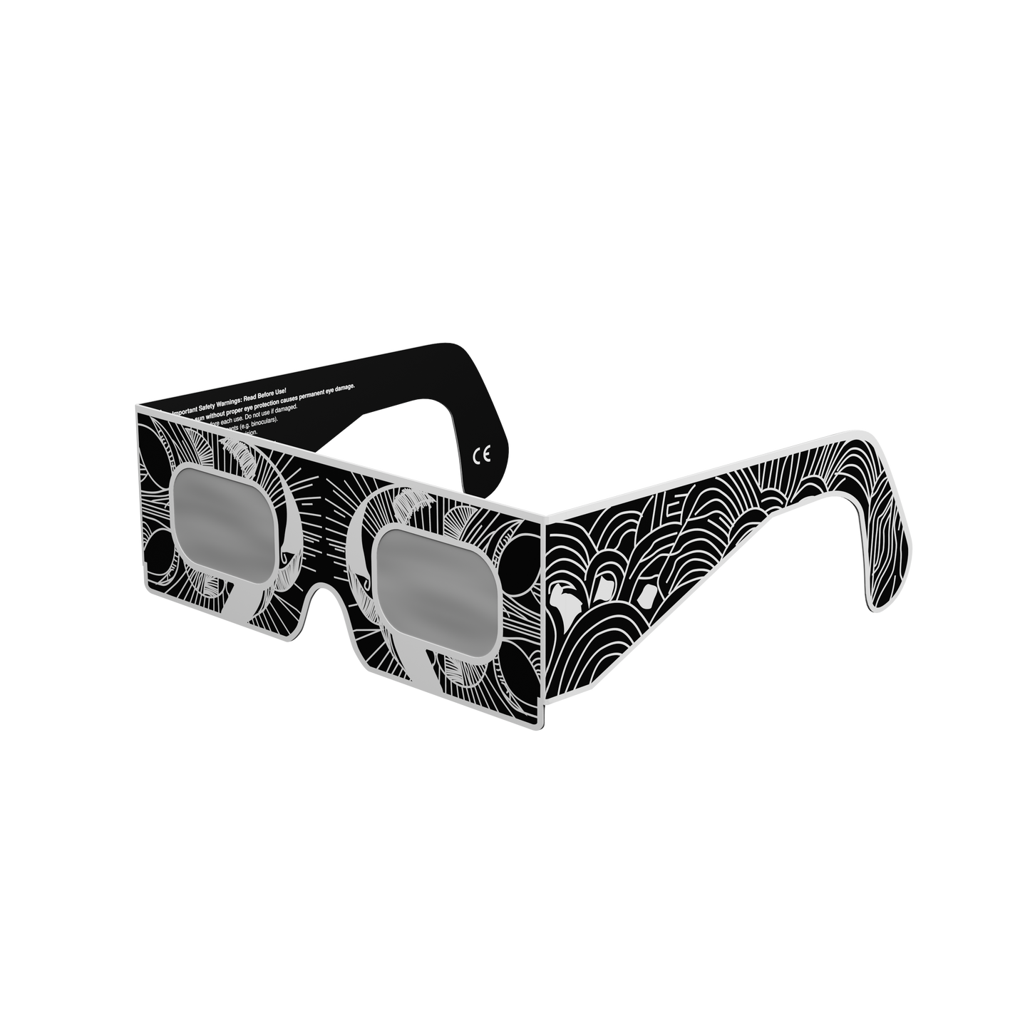 Reflective Solar Eclipse Paper Glasses