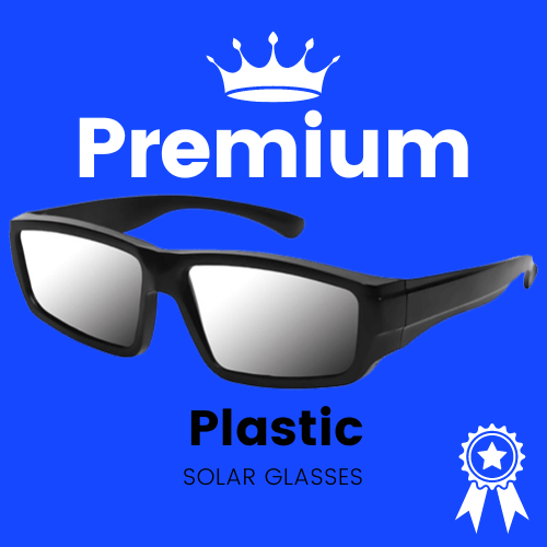 PREMIUM PLASTIC SOLAR GLASSES - Absolute Eclipse