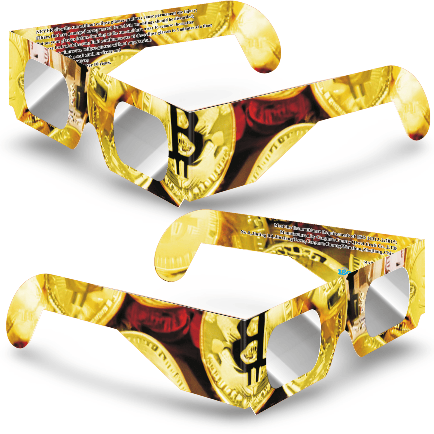 Solar Eclipse Glasses - Bitcoin Crypto Design - Absolute Eclipse