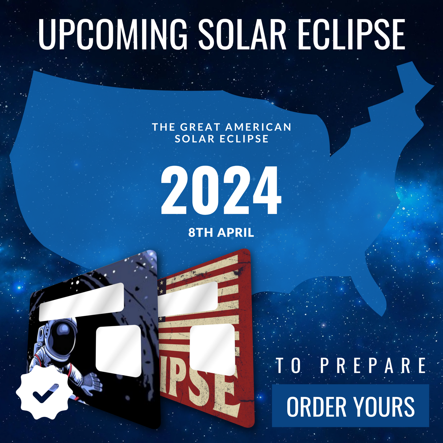 Solar Eclipse Filters for Phones, Photography 2in1 Filter and Viewer for Smartphones - Astronout