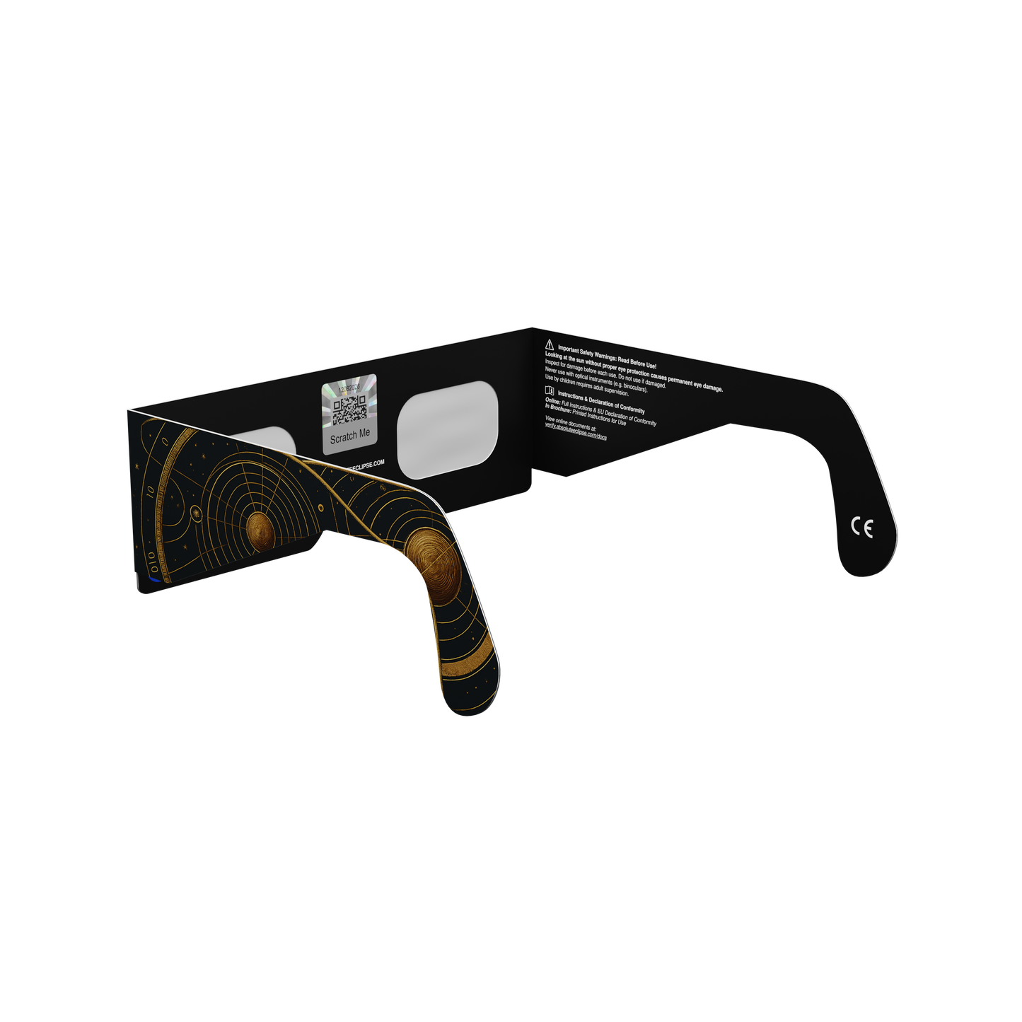Astral Solar Eclipse Paper Glasses