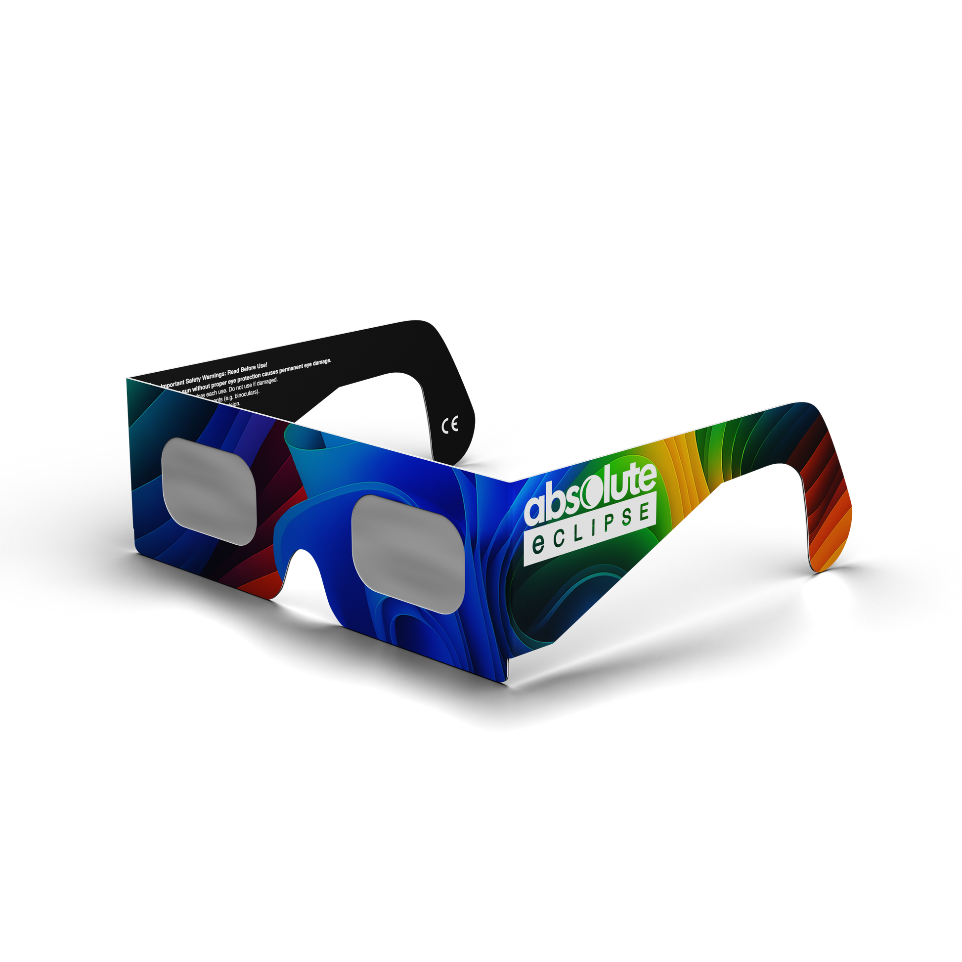 Breeze solar eclipse glasses - 315° angle (transparent background)