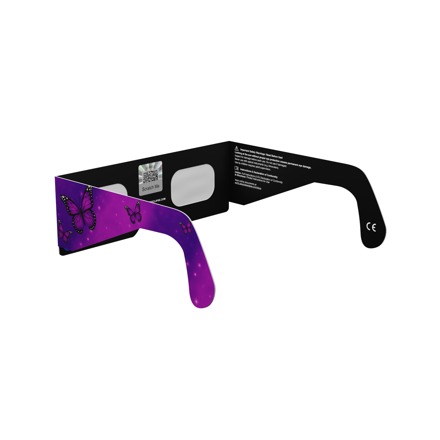 Butterflies Solar Eclipse Paper Glasses