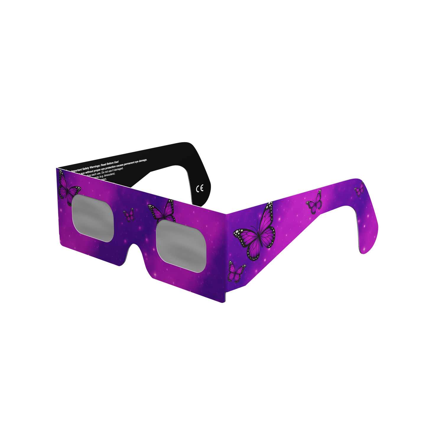 Butterflies Solar Eclipse Paper Glasses