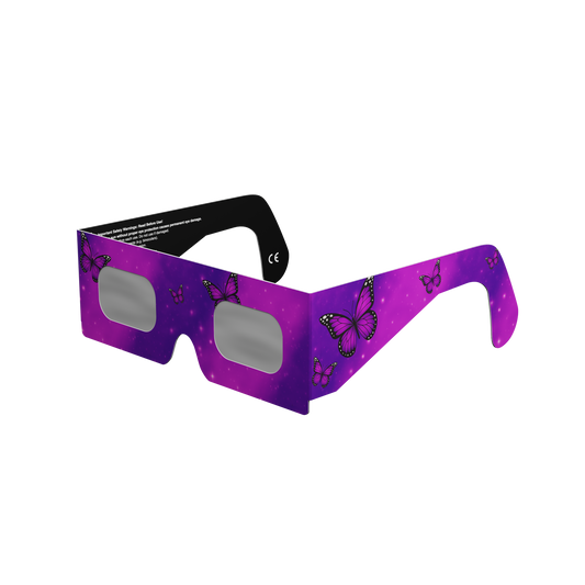Butterflies Solar Eclipse Paper Glasses