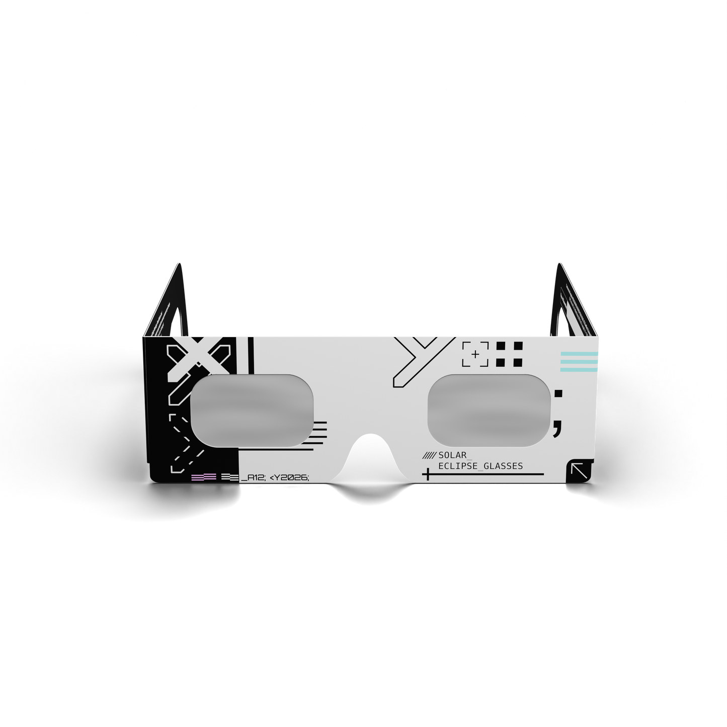 Cipher Solar Eclipse Paper Glasses