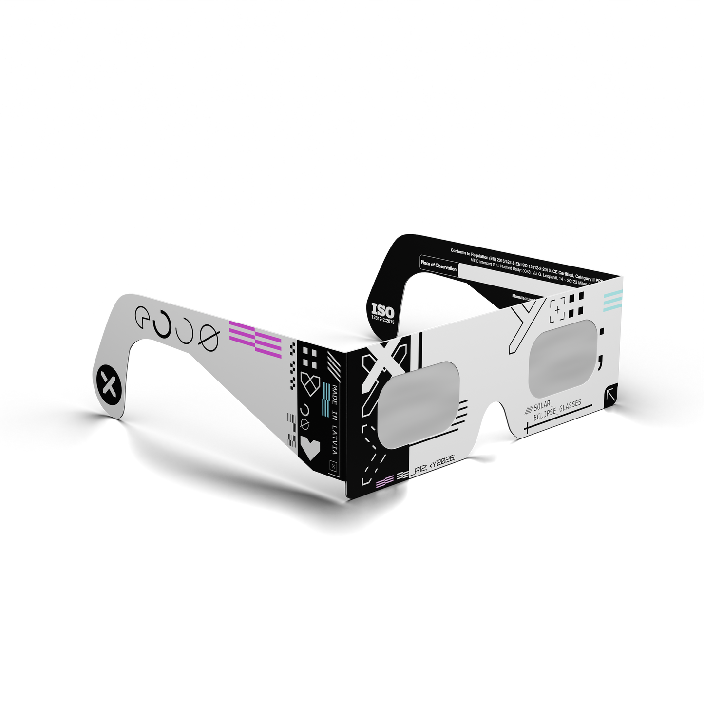 Cipher Solar Eclipse Paper Glasses