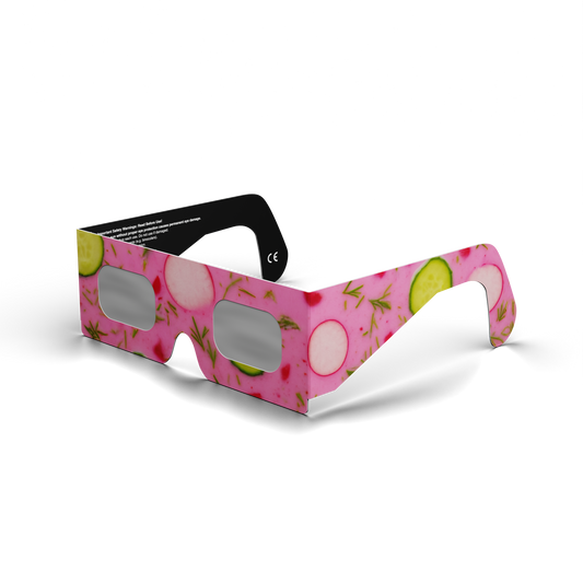 Coldsoup solar eclipse glasses - 315° angle (transparent background)