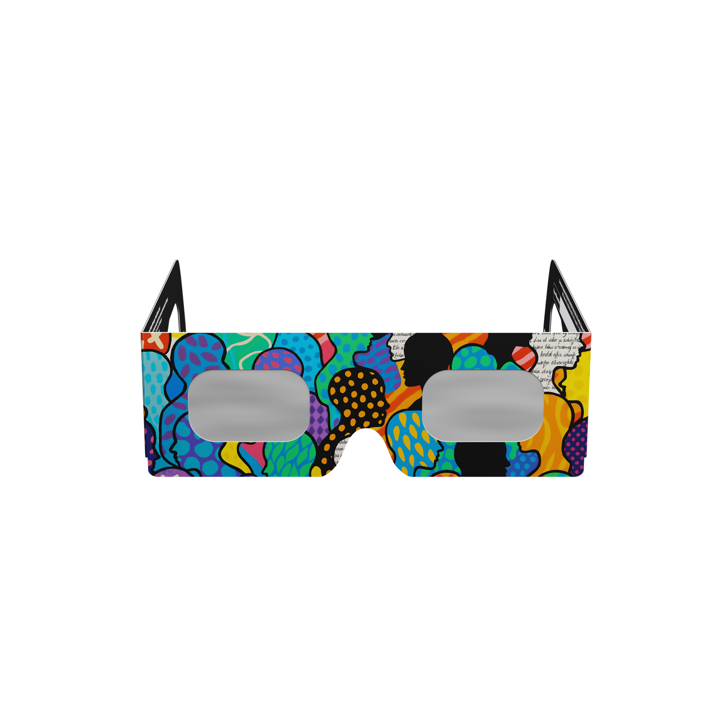 Crowd Solar Eclipse Paper Glasses