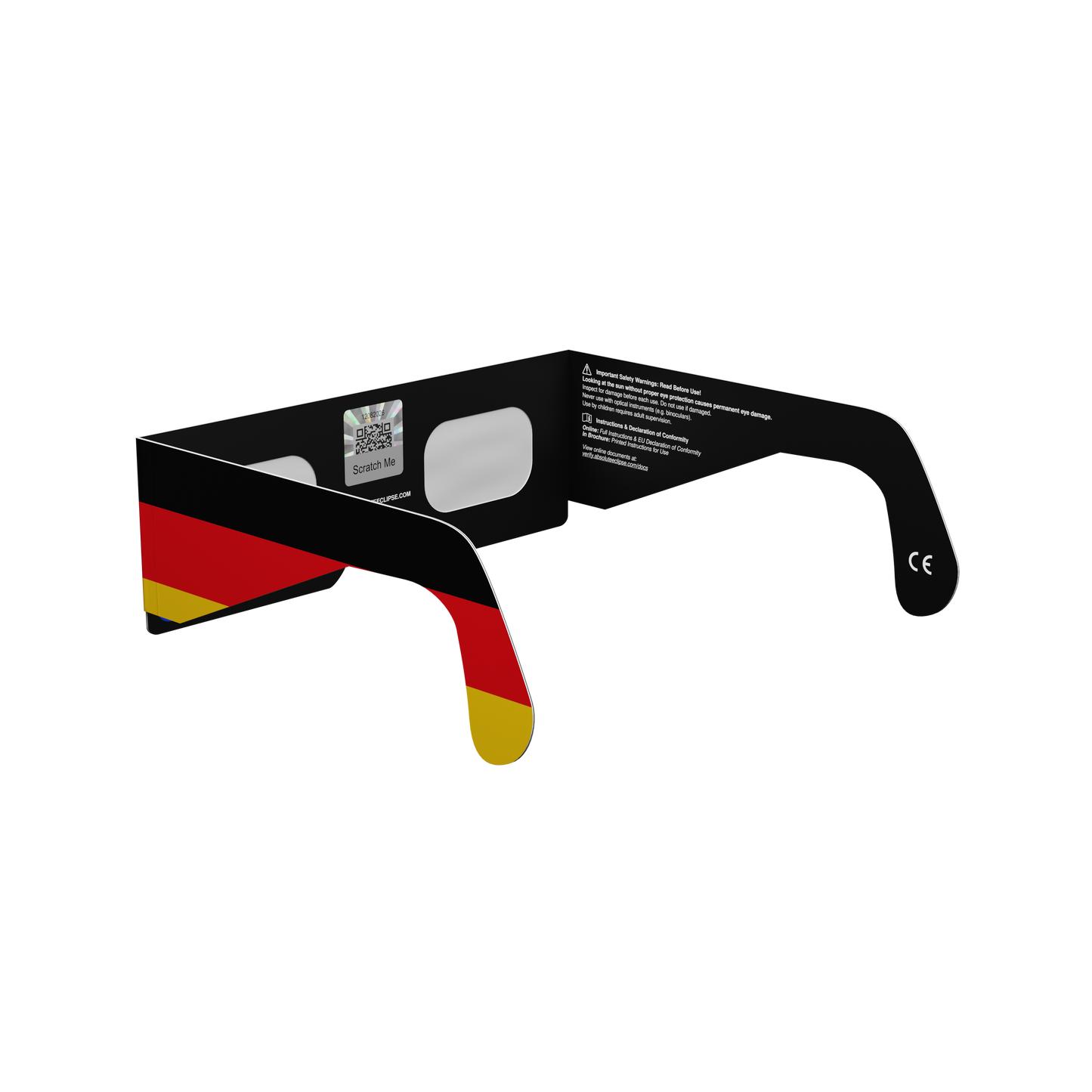 DE Solar Eclipse Paper Glasses