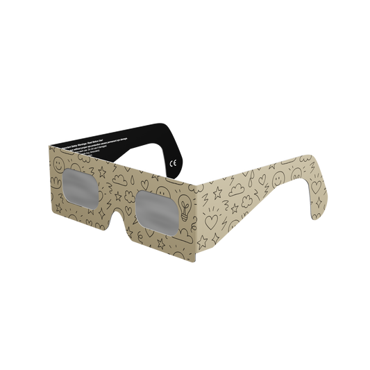 Doodle Solar Eclipse Paper Glasses