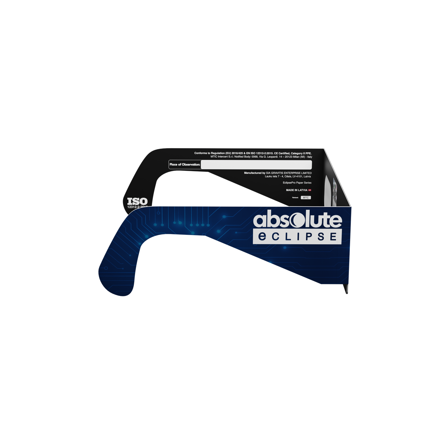 EBTC Solar Eclipse Paper Glasses