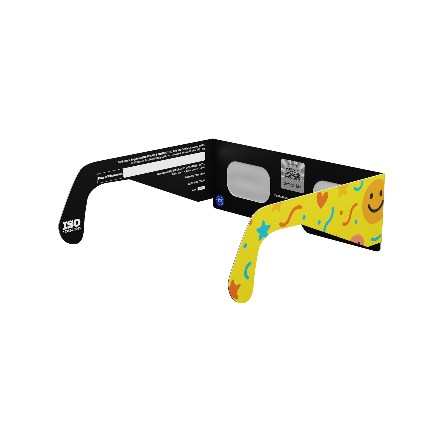 Fun Solar Eclipse Paper Glasses