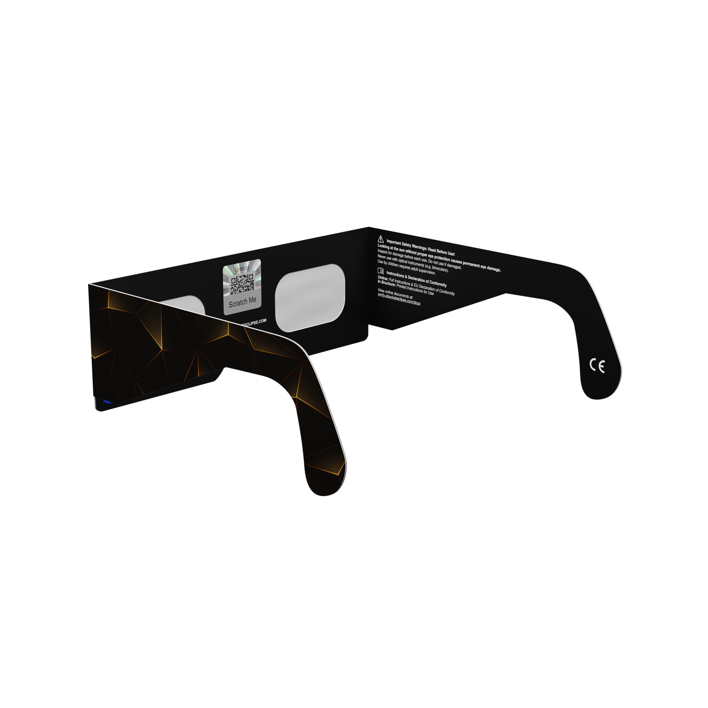 Goldline Solar Eclipse Paper Glasses
