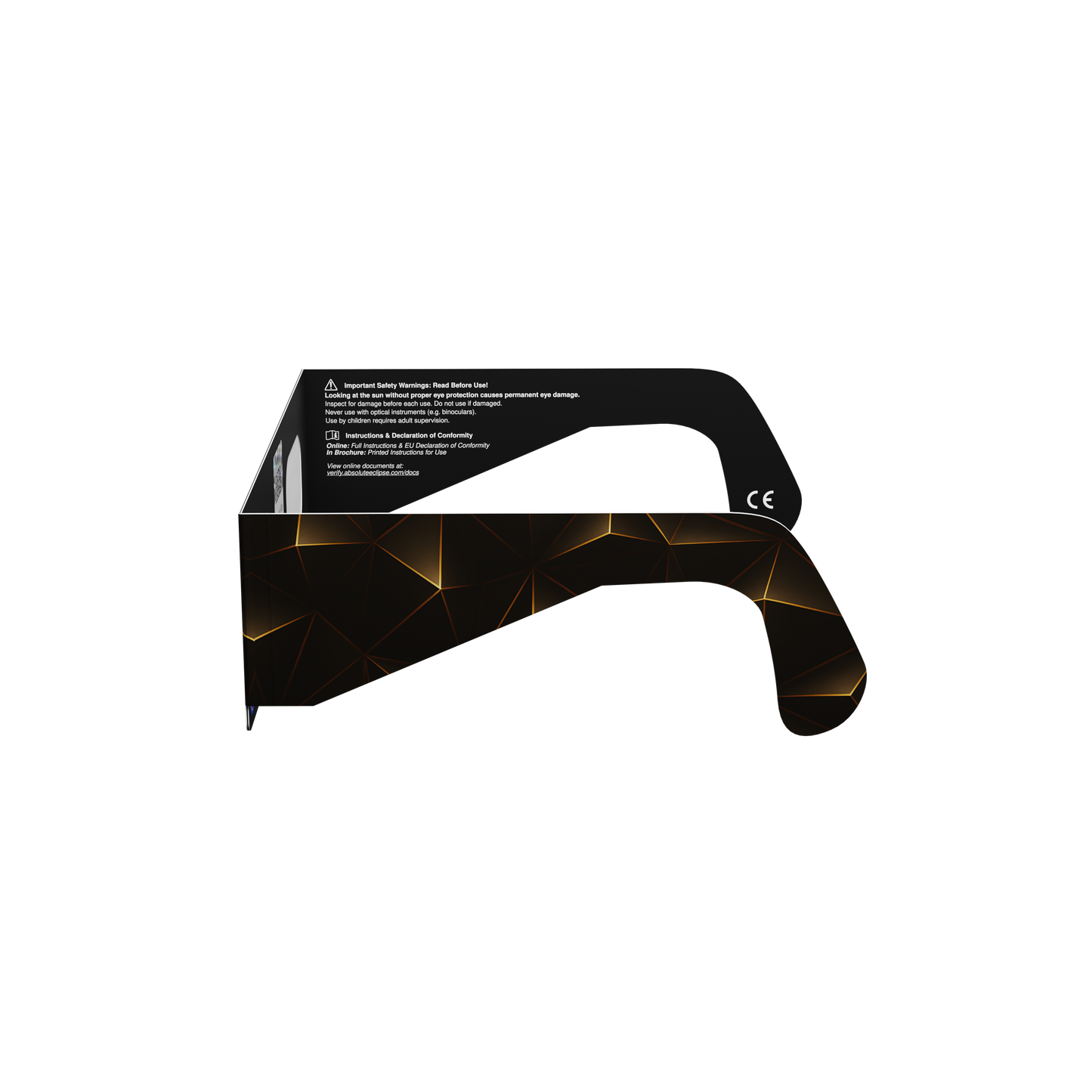 Goldline Solar Eclipse Paper Glasses