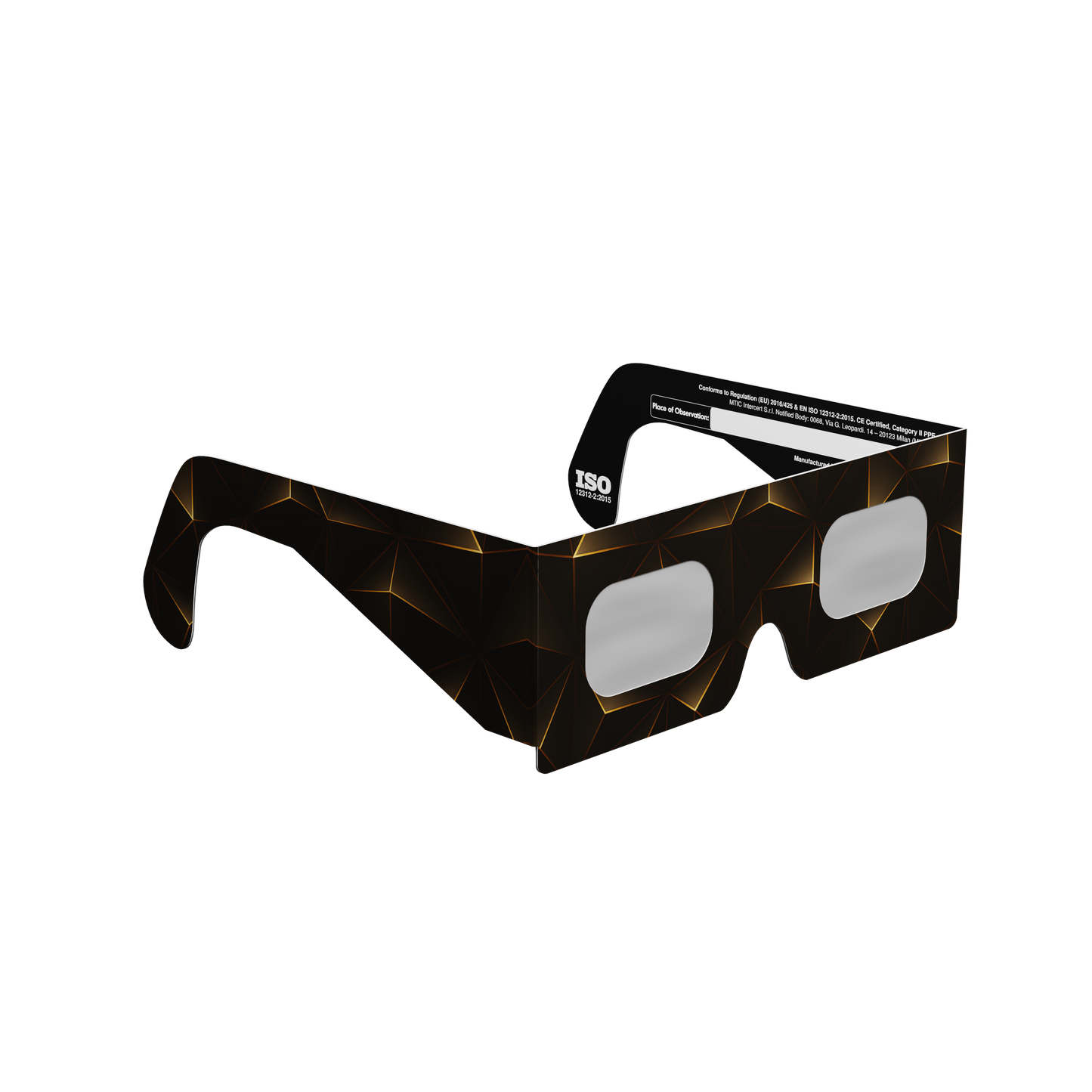 Goldline Solar Eclipse Paper Glasses