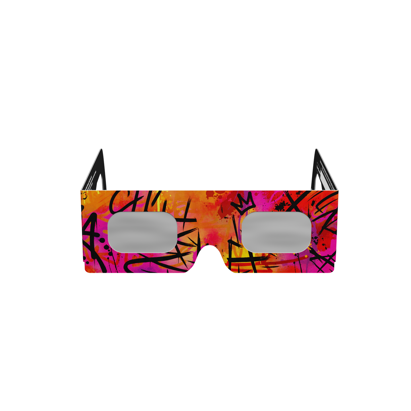Graffiti Solar Eclipse Paper Glasses
