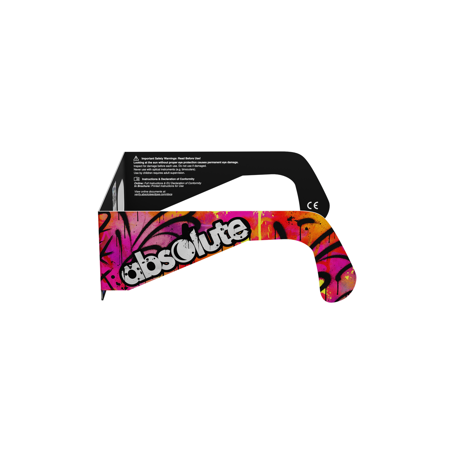 Graffiti Solar Eclipse Paper Glasses