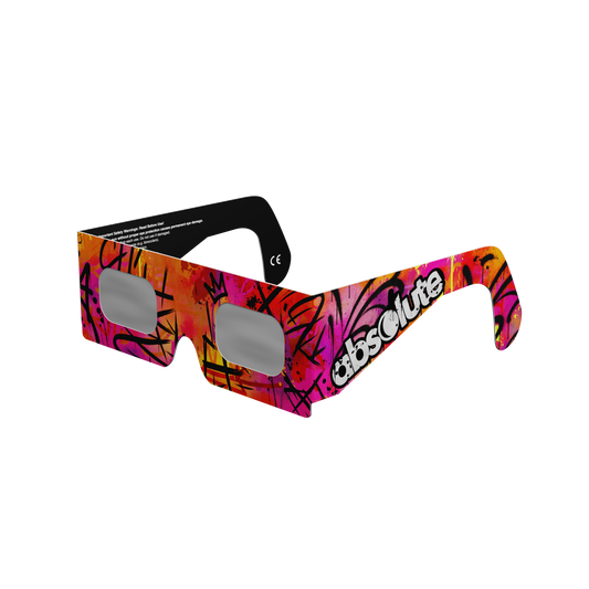 Graffiti Solar Eclipse Paper Glasses
