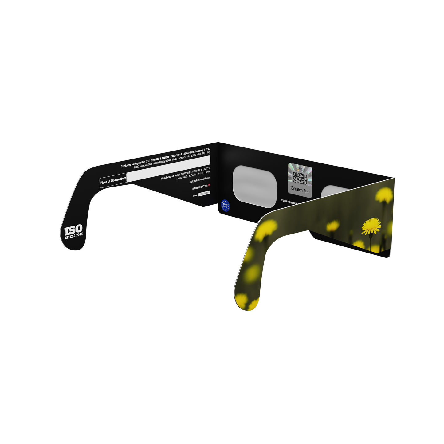 Meadow Solar Eclipse Paper Glasses