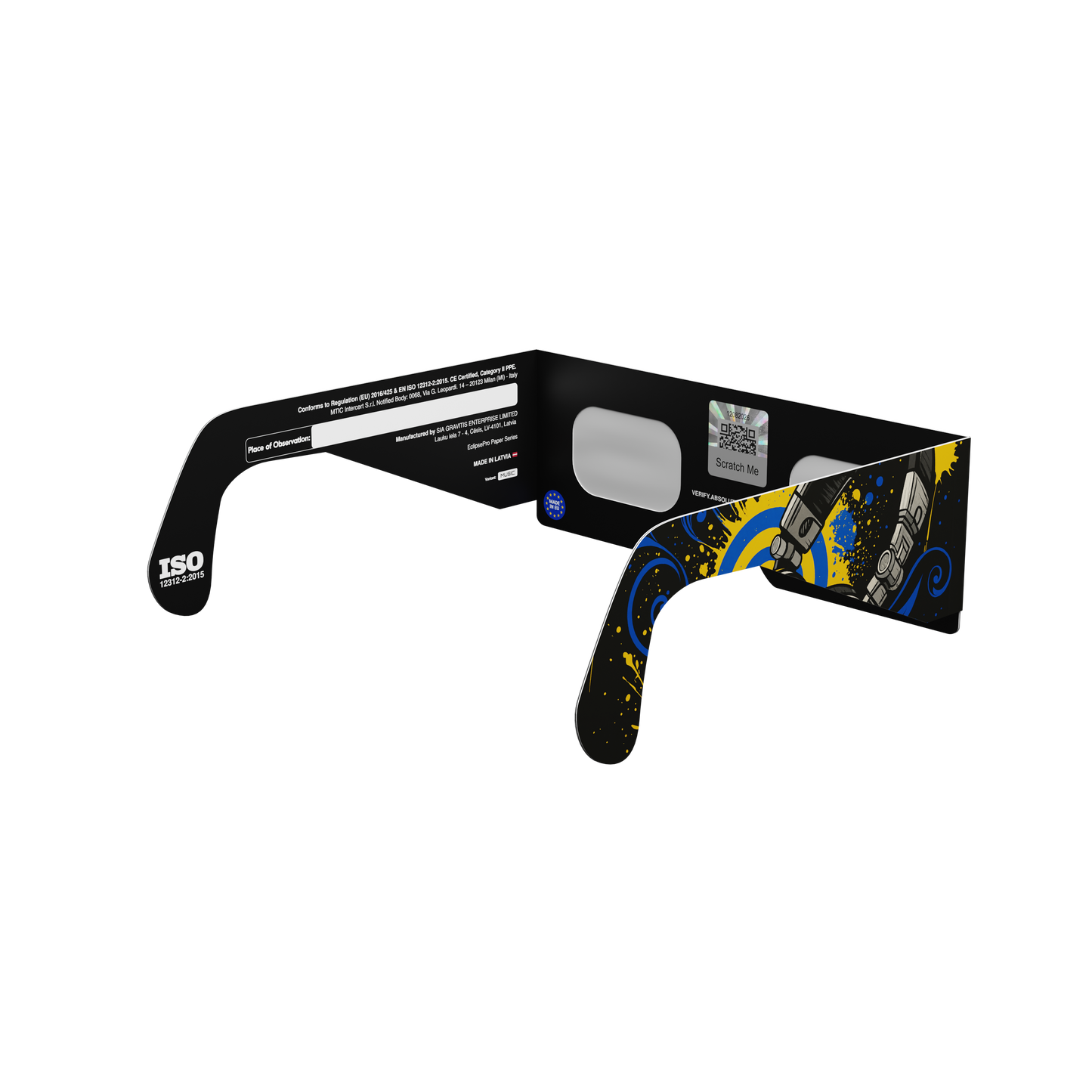 Music Solar Eclipse Paper Glasses