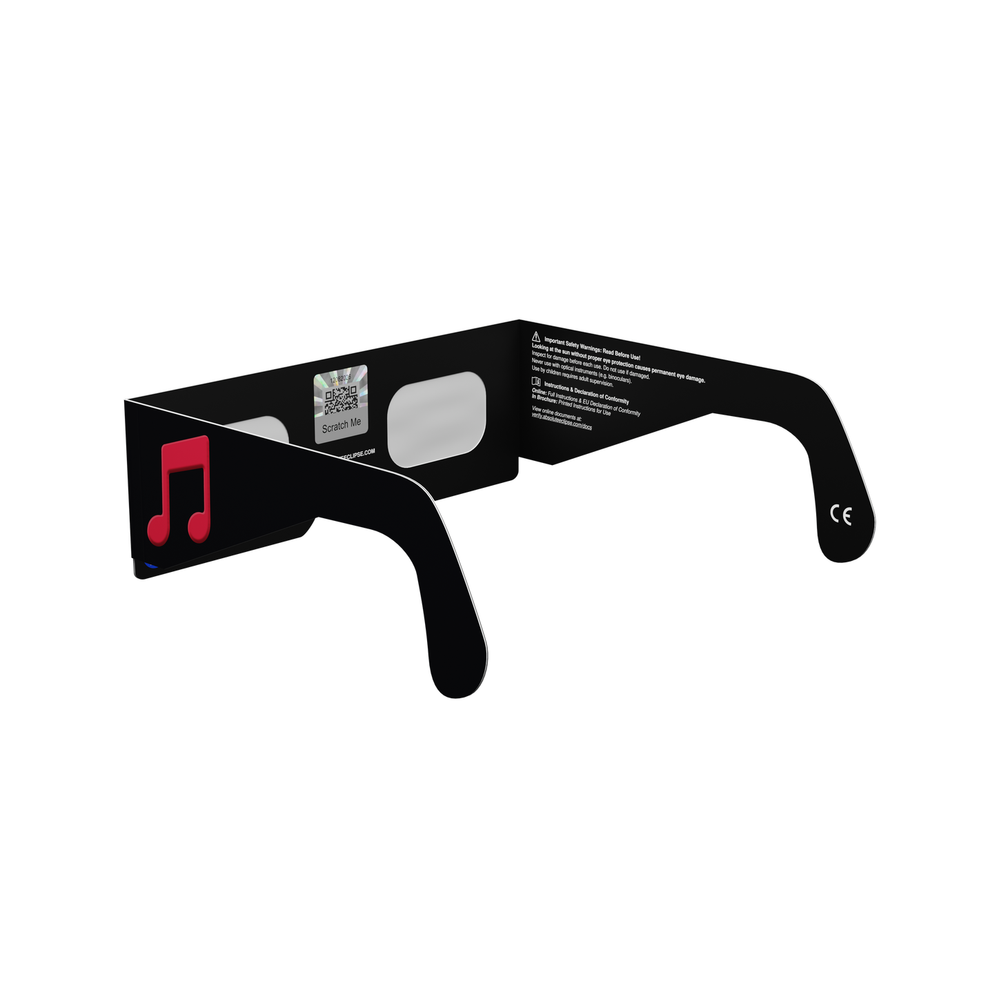 Notes Solar Eclipse Paper Glasses