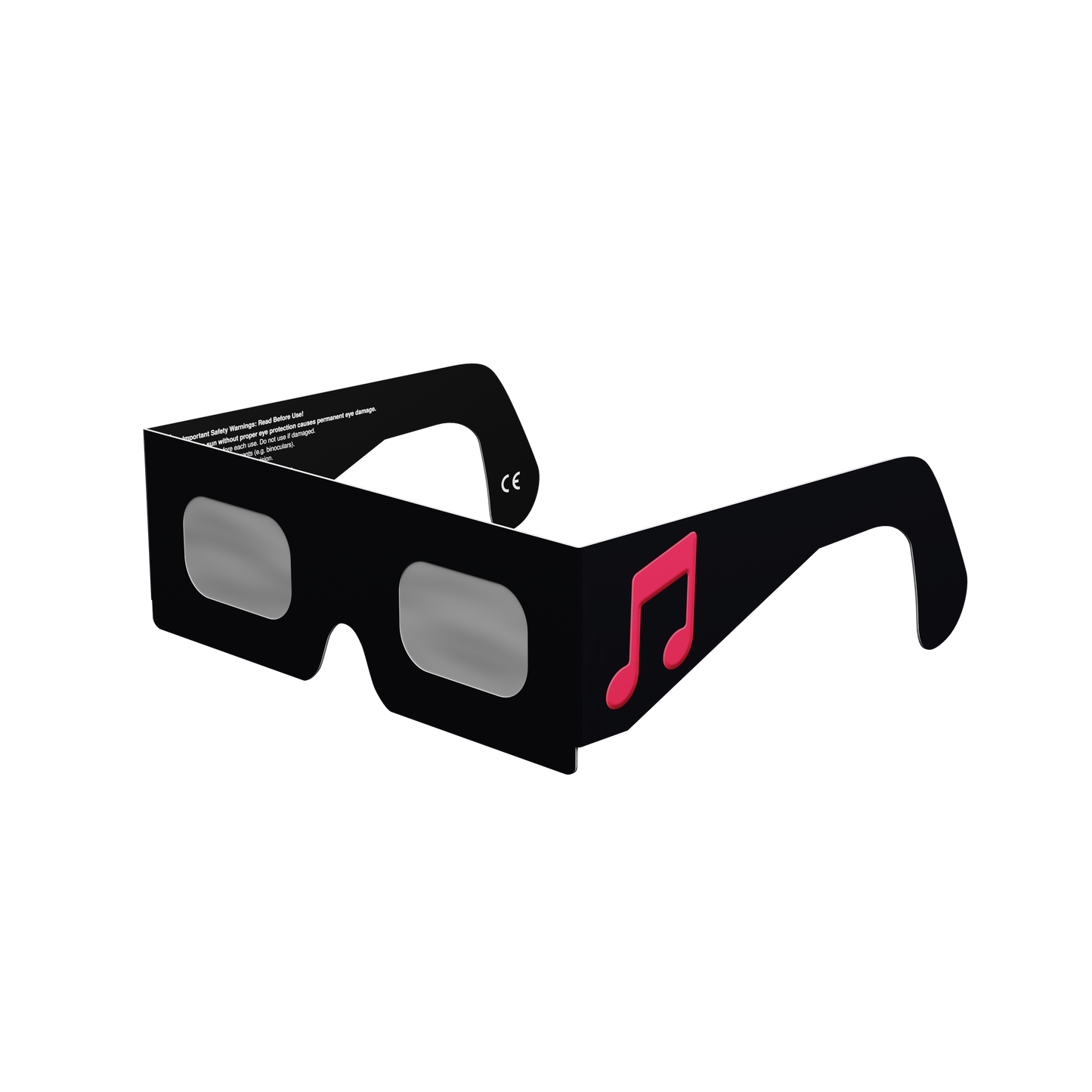 Notes Solar Eclipse Paper Glasses