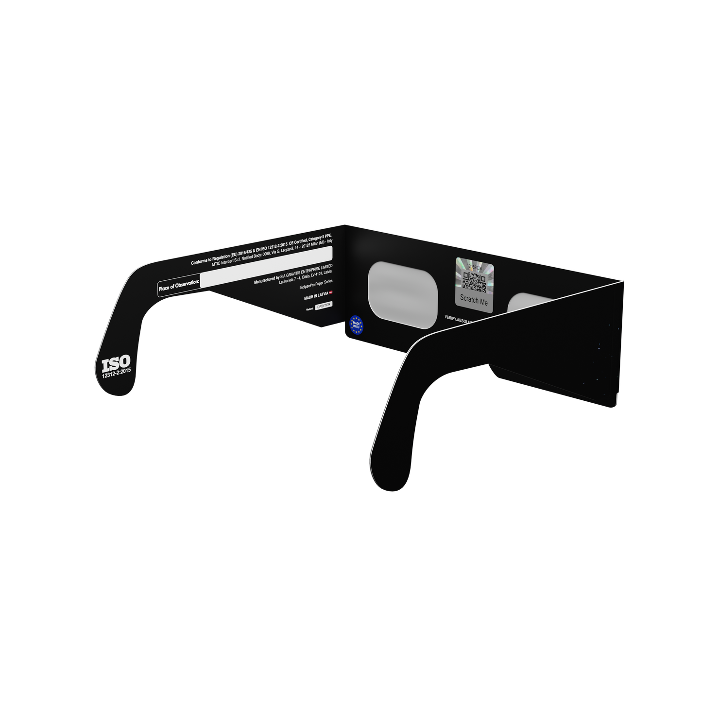 Orbiter Solar Eclipse Paper Glasses
