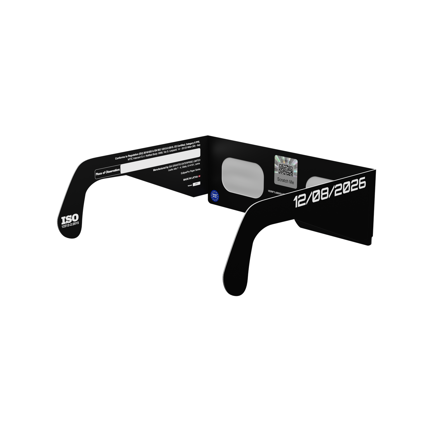 PT Solar Eclipse Paper Glasses
