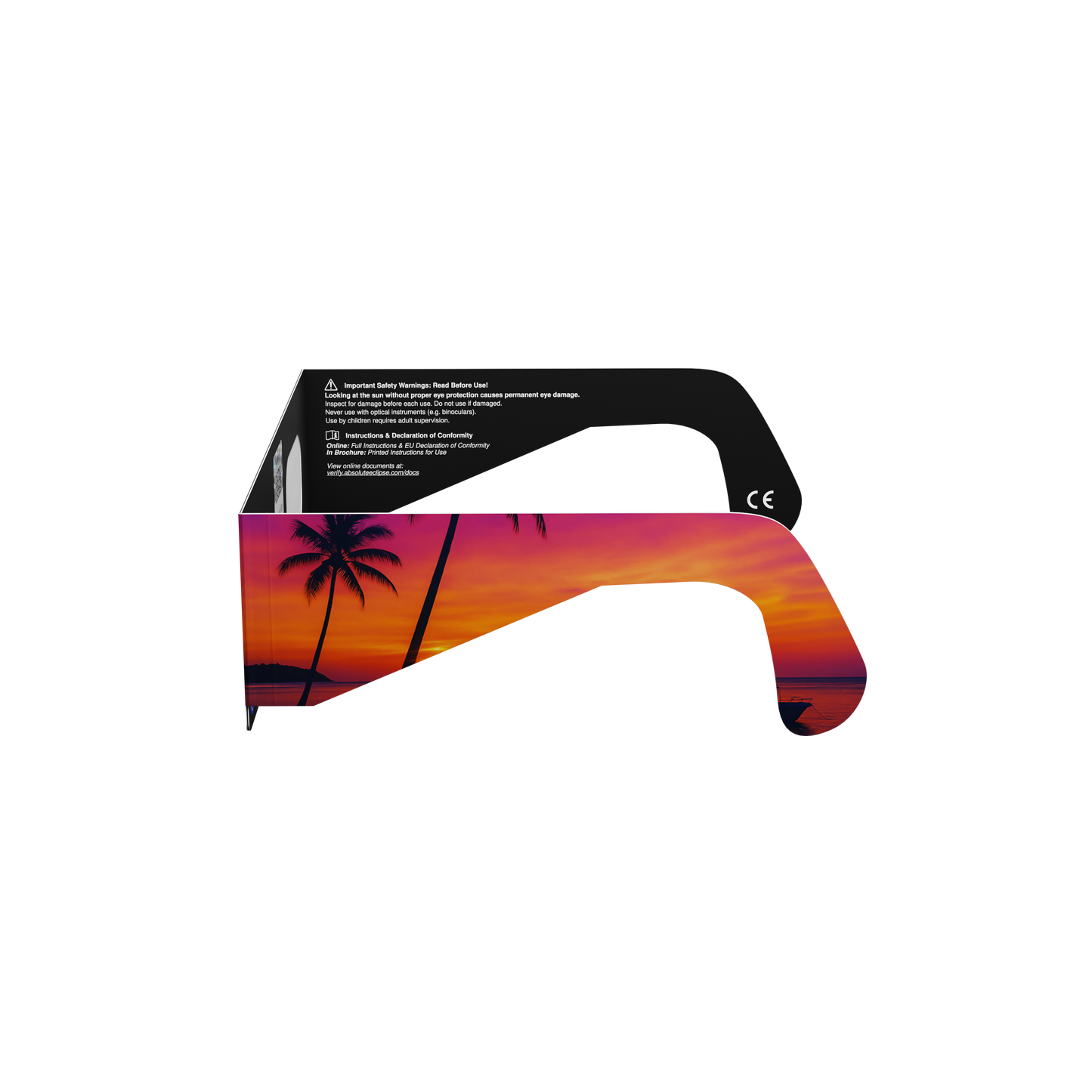 Palms Solar Eclipse Paper Glasses