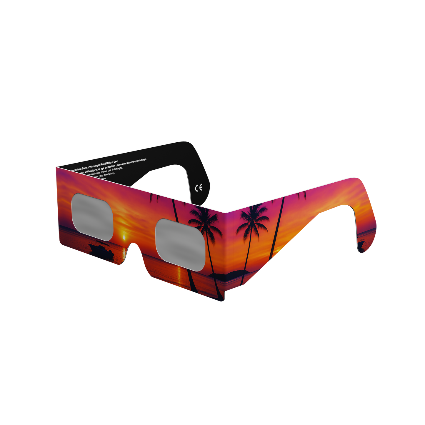 Palms Solar Eclipse Paper Glasses