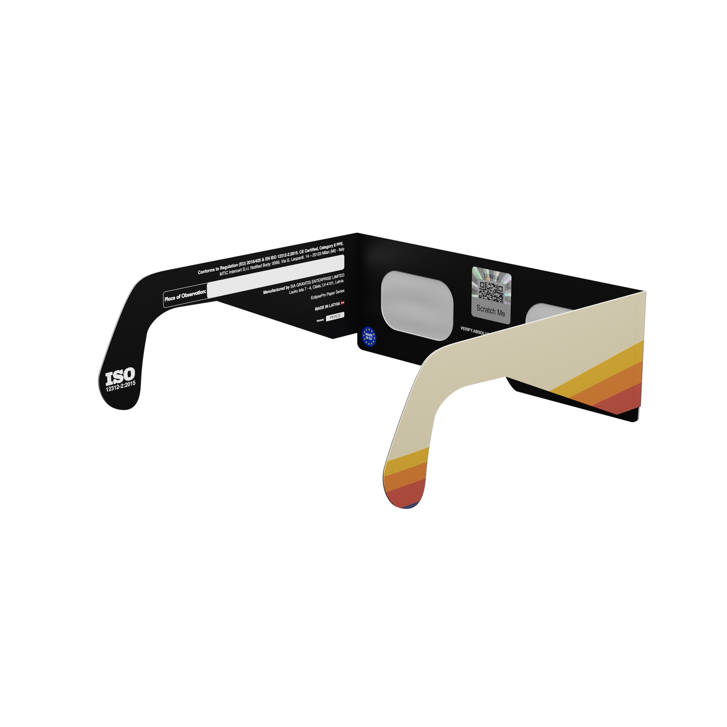 Peace Solar Eclipse Paper Glasses