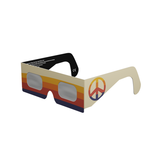 Peace Solar Eclipse Paper Glasses