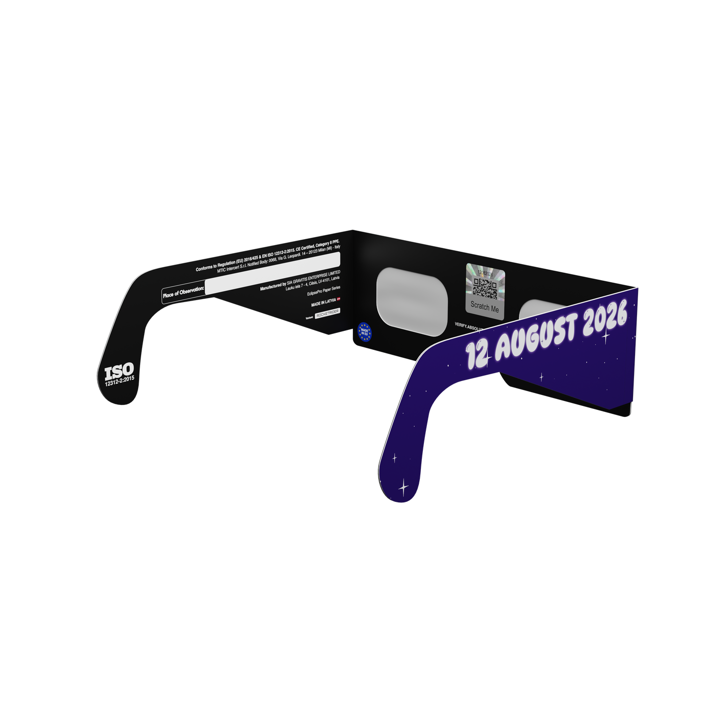 Rocketrider Solar Eclipse Paper Glasses
