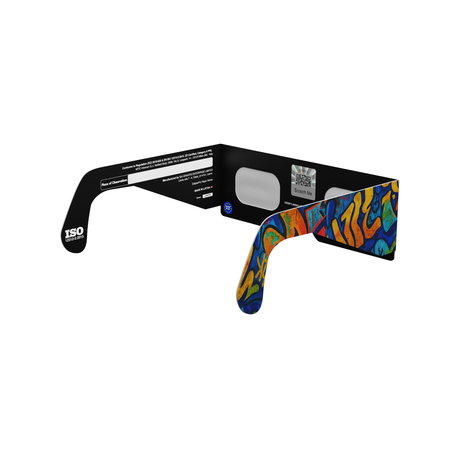 Urban Solar Eclipse Paper Glasses