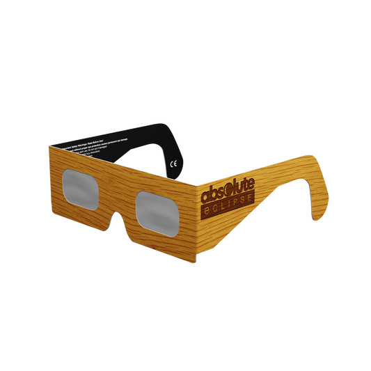 Wood Solar Eclipse Paper Glasses