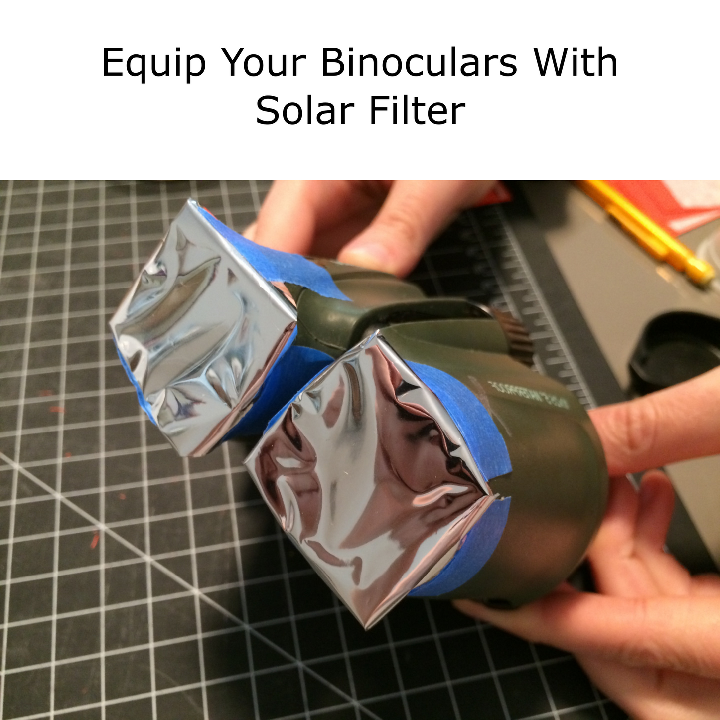Silver-Black Polymer Solar Filter Sheet, DIY